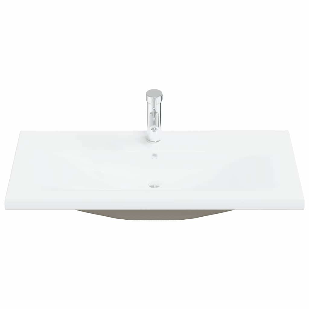 vidaXL Σετ Επίπλων Μπάνιου με πόρτα 4 pcs Μαύρη Οξυά 80 x 38.5 x 45 cm