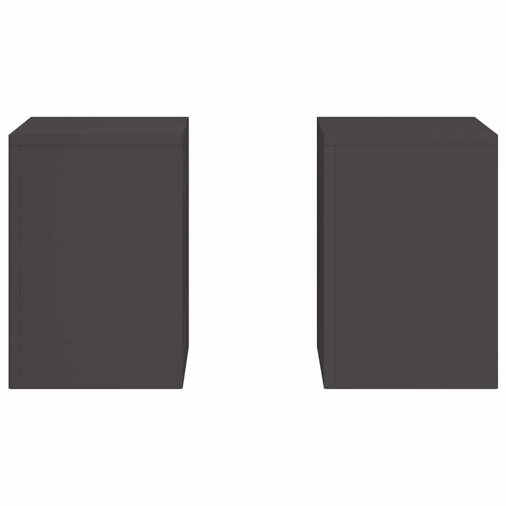 vidaXL Στήριξη φυτών 2 pcs Μαύρο 24 x 24 x 35 εκ. Ατσάλι