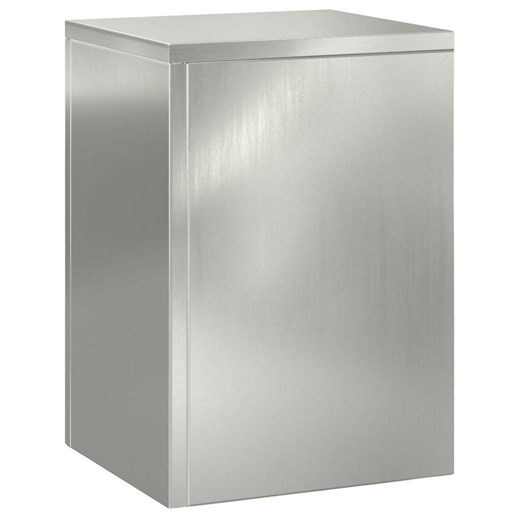 vidaXL Βάση φυτών 2 pcs Ασημί 24 x 24 x 35 εκ. Γαλβανισμένος χάλυβας