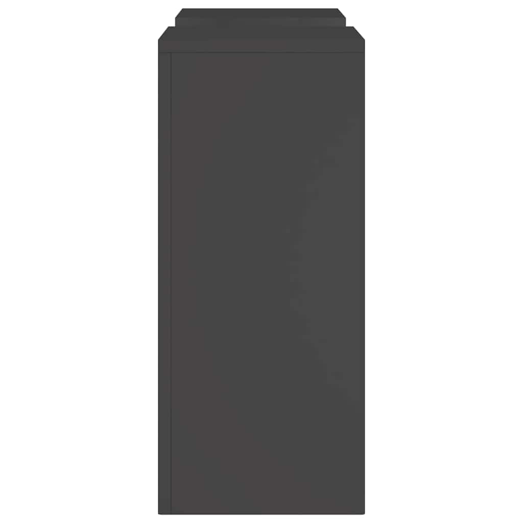 vidaXL Βάση φυτών 2 pcs Μαύρο 24 x 24 x 55 εκ. Ατσάλι