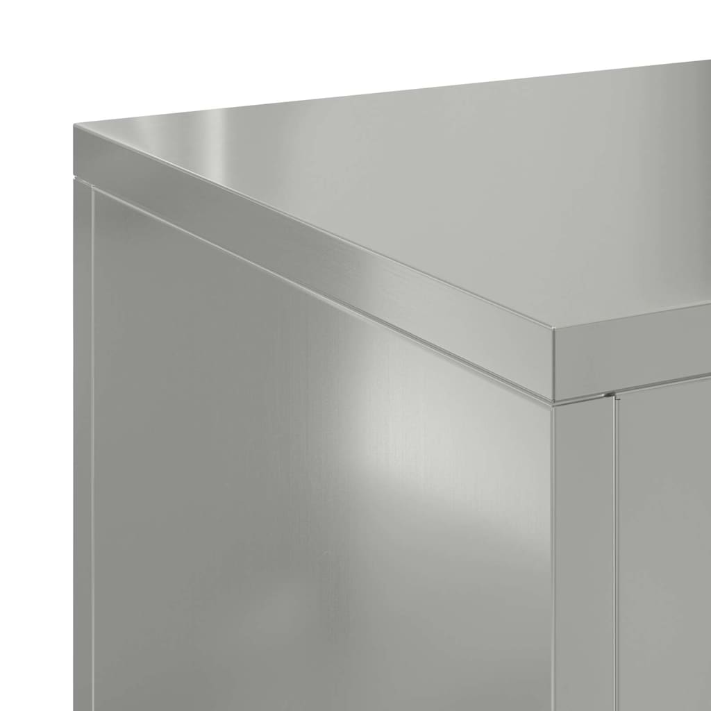 vidaXL Στήριξη φυτών 2 pcs Ασημί 24 x 24 x 55 εκ.