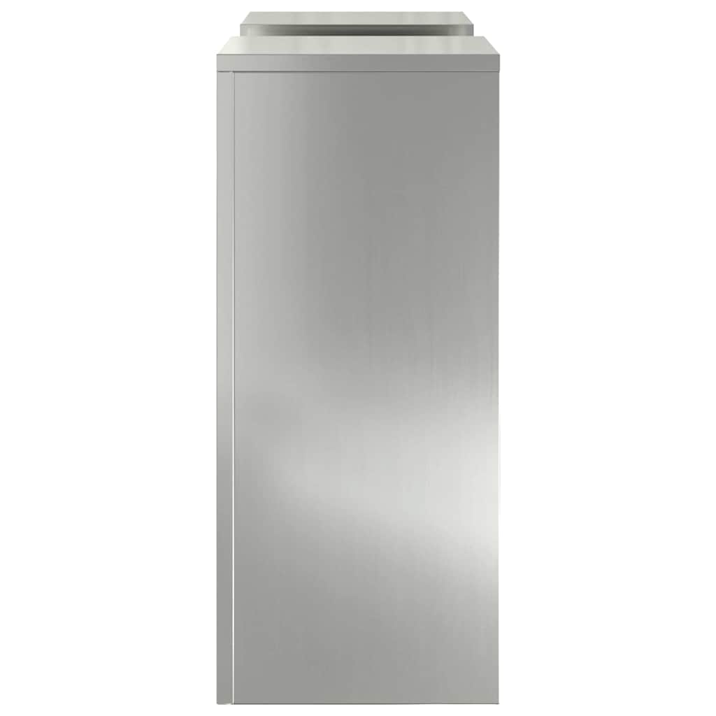 vidaXL Στήριξη φυτών 2 pcs Ασημί 24 x 24 x 55 εκ.