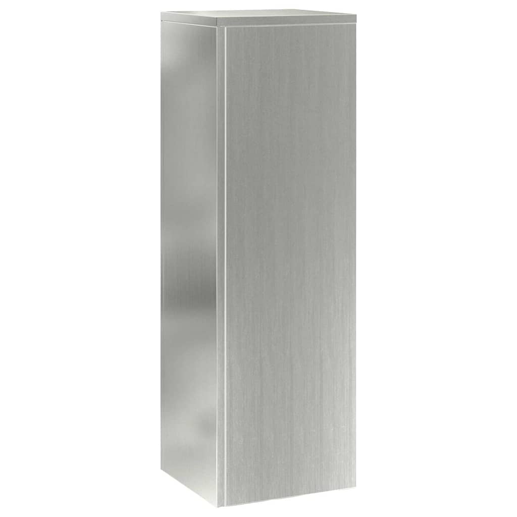 vidaXL Βάση φυτών 2 pcs Ασημί 24 x 24 x 75 εκ. Γαλβανισμένος χάλυβας