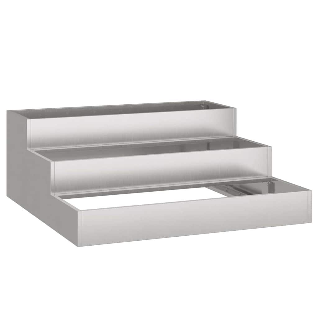 vidaXL Γλάστρα Κήπου Σκ rusty 90 x 90 x 35 εκ