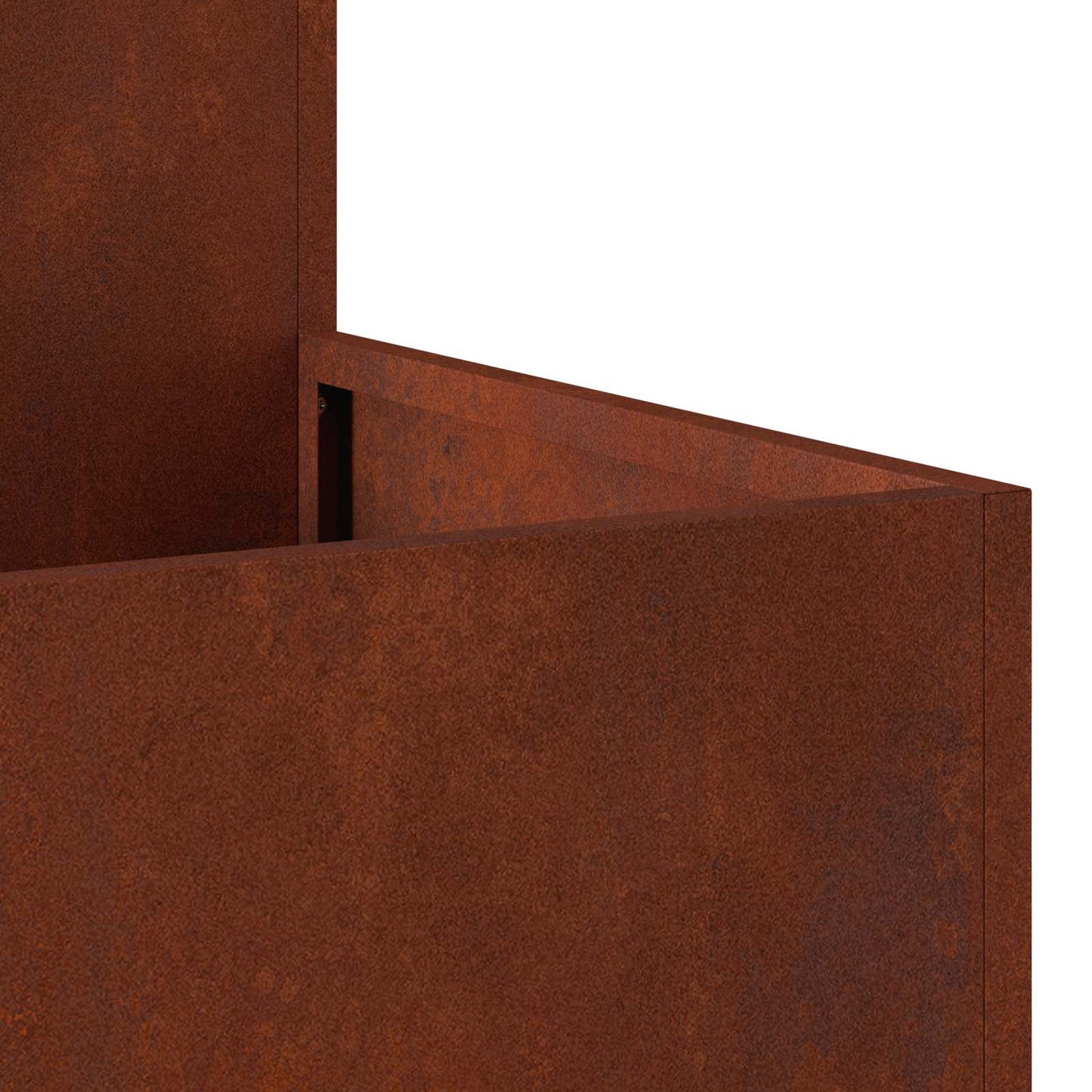 vidaXL Γλάστρα Κήπου Σκ rusty 80 x 80 x 48 εκ.