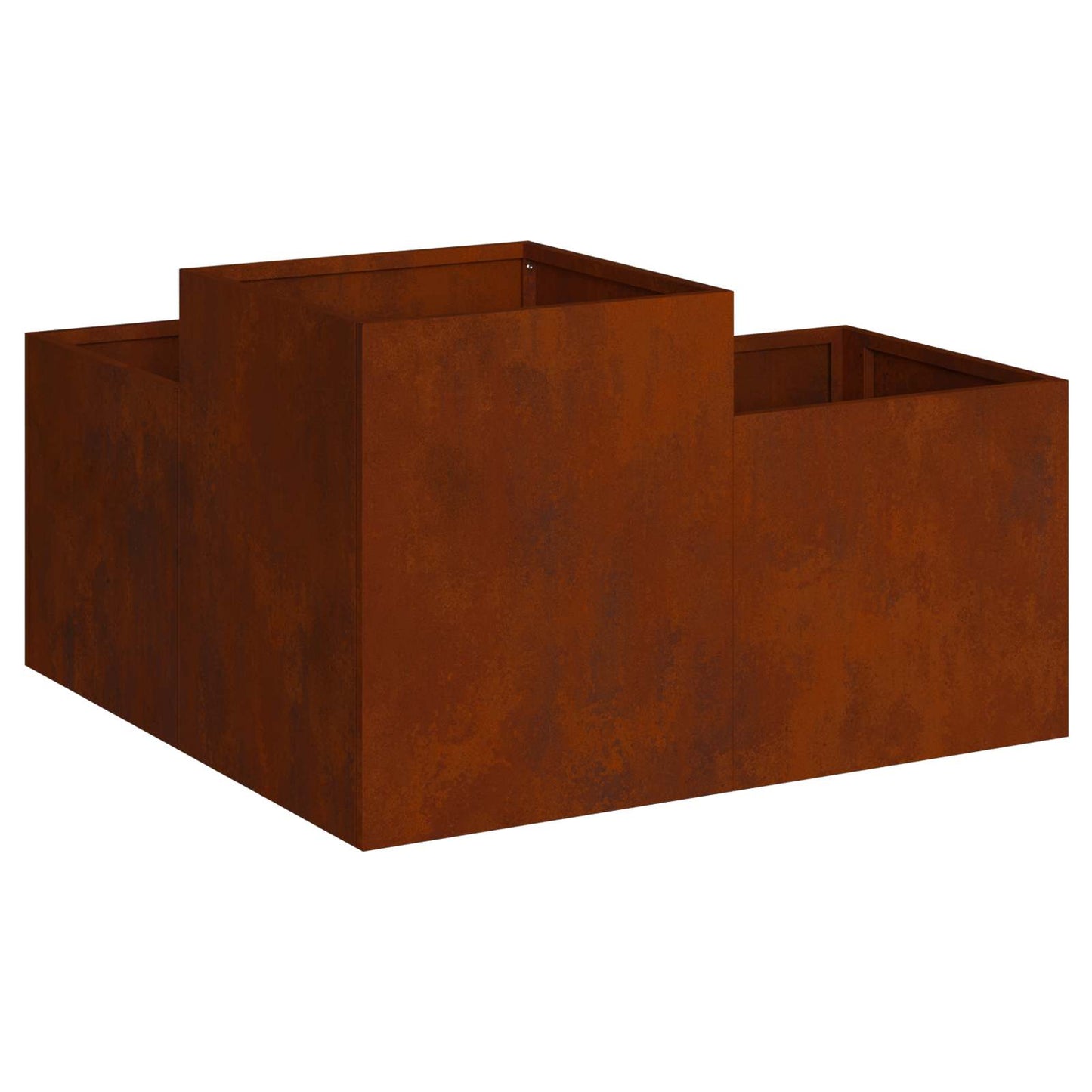 vidaXL Γλάστρα Κήπου Σκ rusty 80 x 80 x 48 εκ.