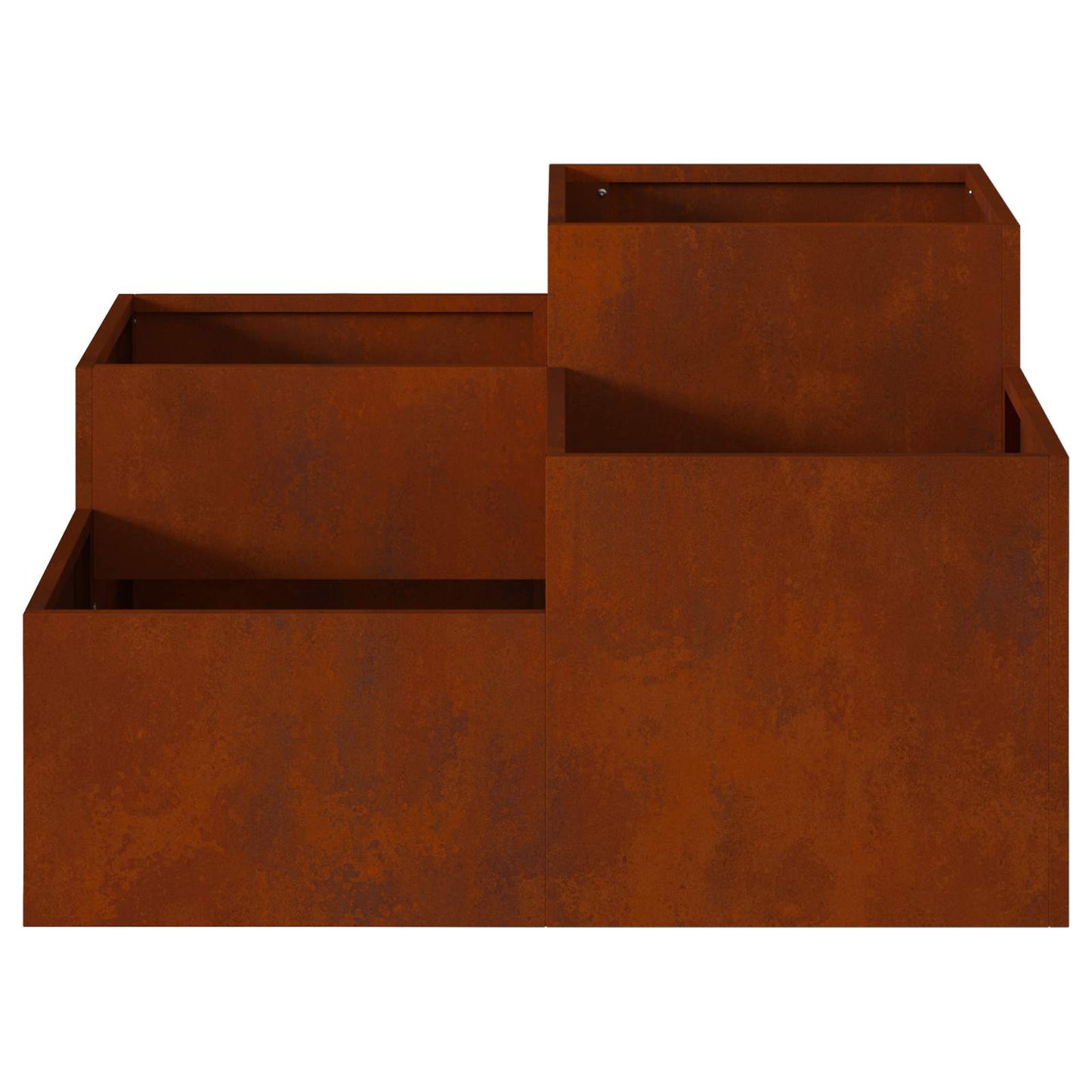 vidaXL Γλάστρα Κήπου Σκ rusty 80 x 80 x 48 εκ.