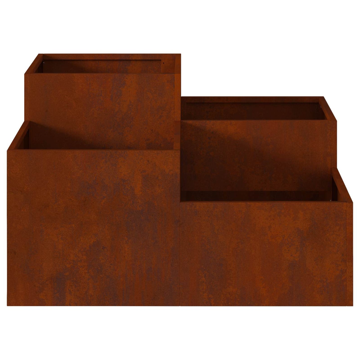 vidaXL Γλάστρα Κήπου Σκ rusty 80 x 80 x 48 εκ.