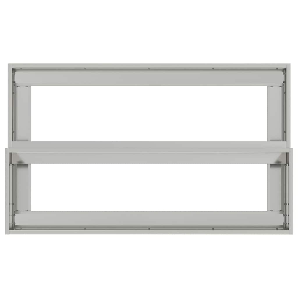 vidaXL Γλάστρα Κήπου Ασημί 100 x 60 x 45 εκ Γαλβανισμένος χάλυβας