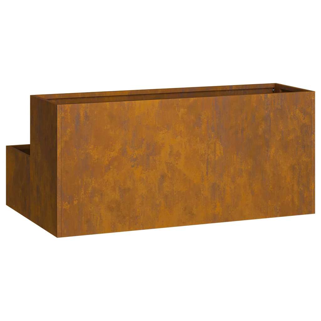 vidaXL Γλάστρα Κήπου Σκ rusty 100 x 60 x 45 εκ