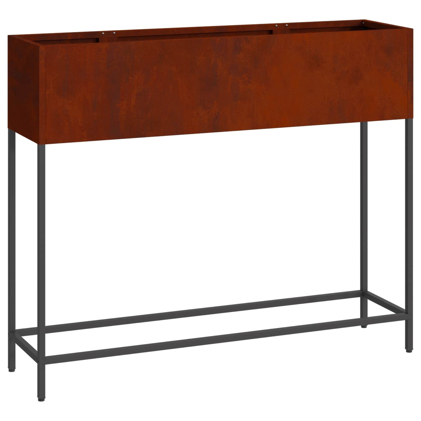 vidaXL Υψωμένη Γλάστρα Κήπου Σκ rusty 100 x 26 x 82 εκ