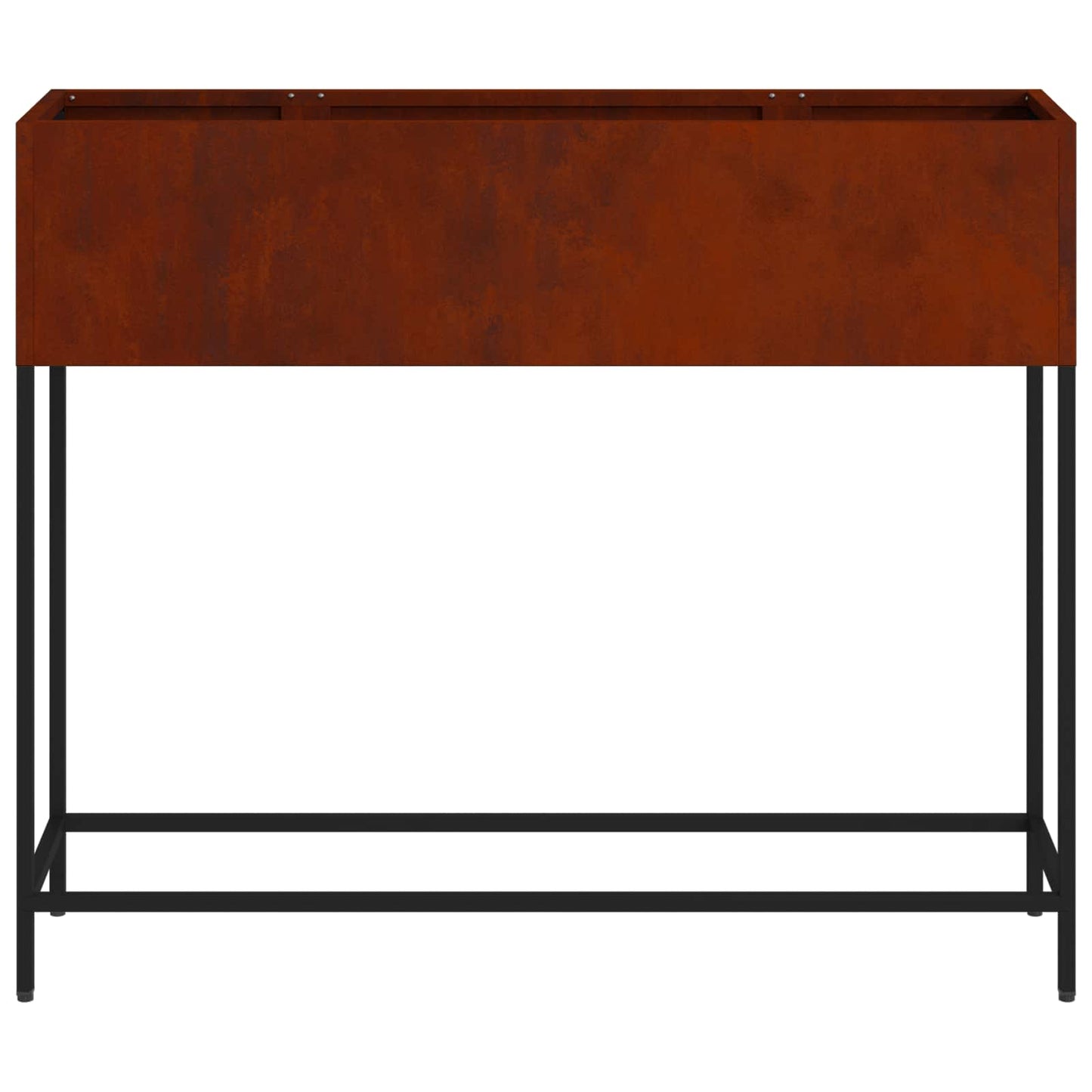 vidaXL Υψωμένη Γλάστρα Κήπου Σκ rusty 100 x 26 x 82 εκ