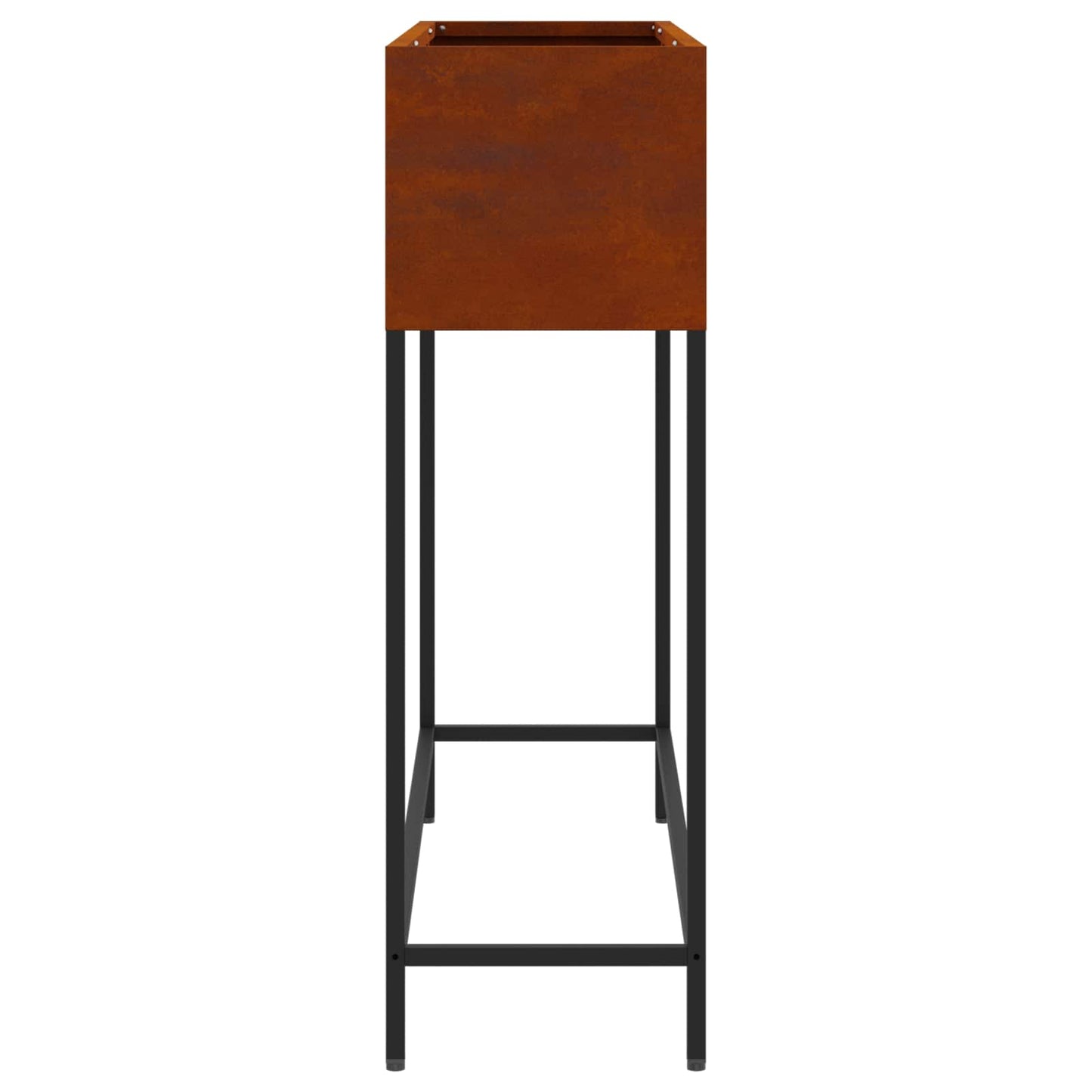 vidaXL Υψωμένη Γλάστρα Κήπου Σκ rusty 100 x 26 x 82 εκ