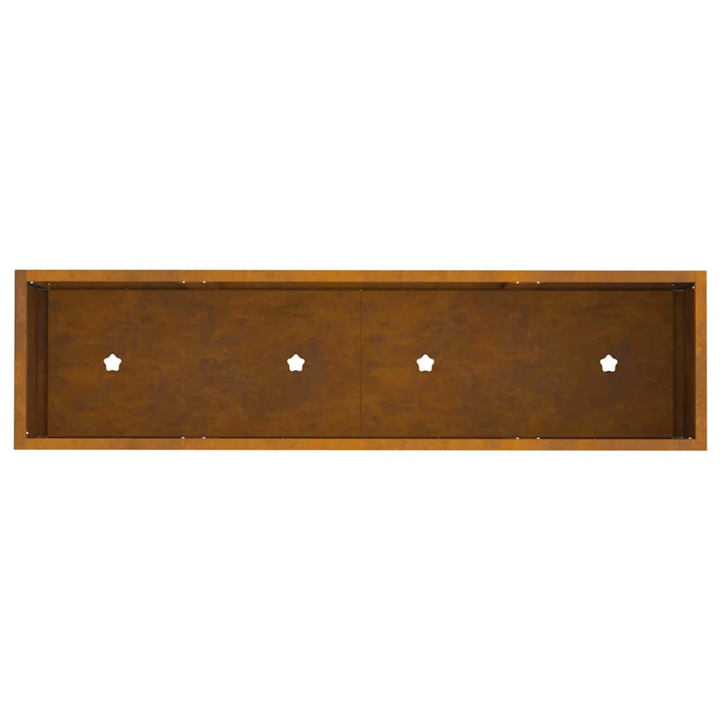 vidaXL Υψωμένη Γλάστρα Κήπου Σκ rusty 100 x 26 x 82 εκ Ατσάλι