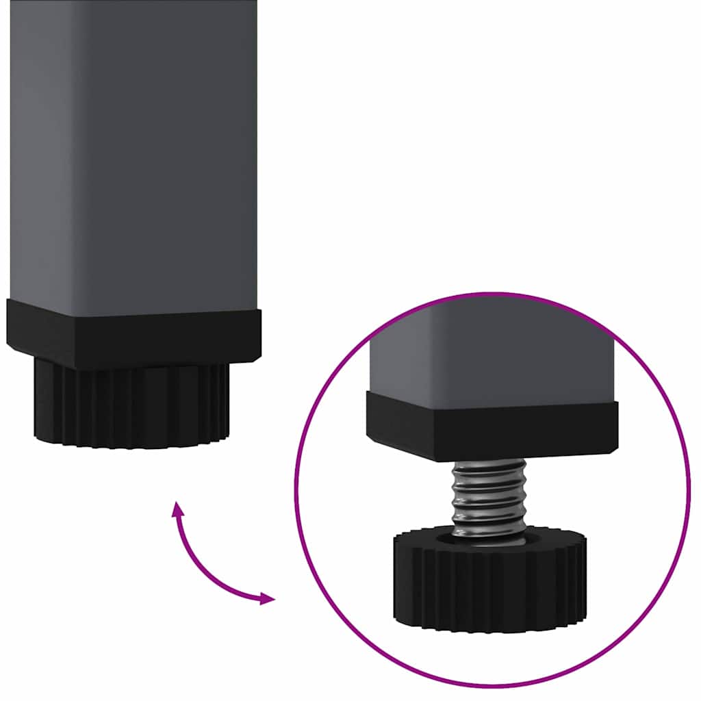 vidaXL Υψωμένη Γλάστρα Κήπου Ανθρακί 60 x 26 x 45 εκ Ατσάλι