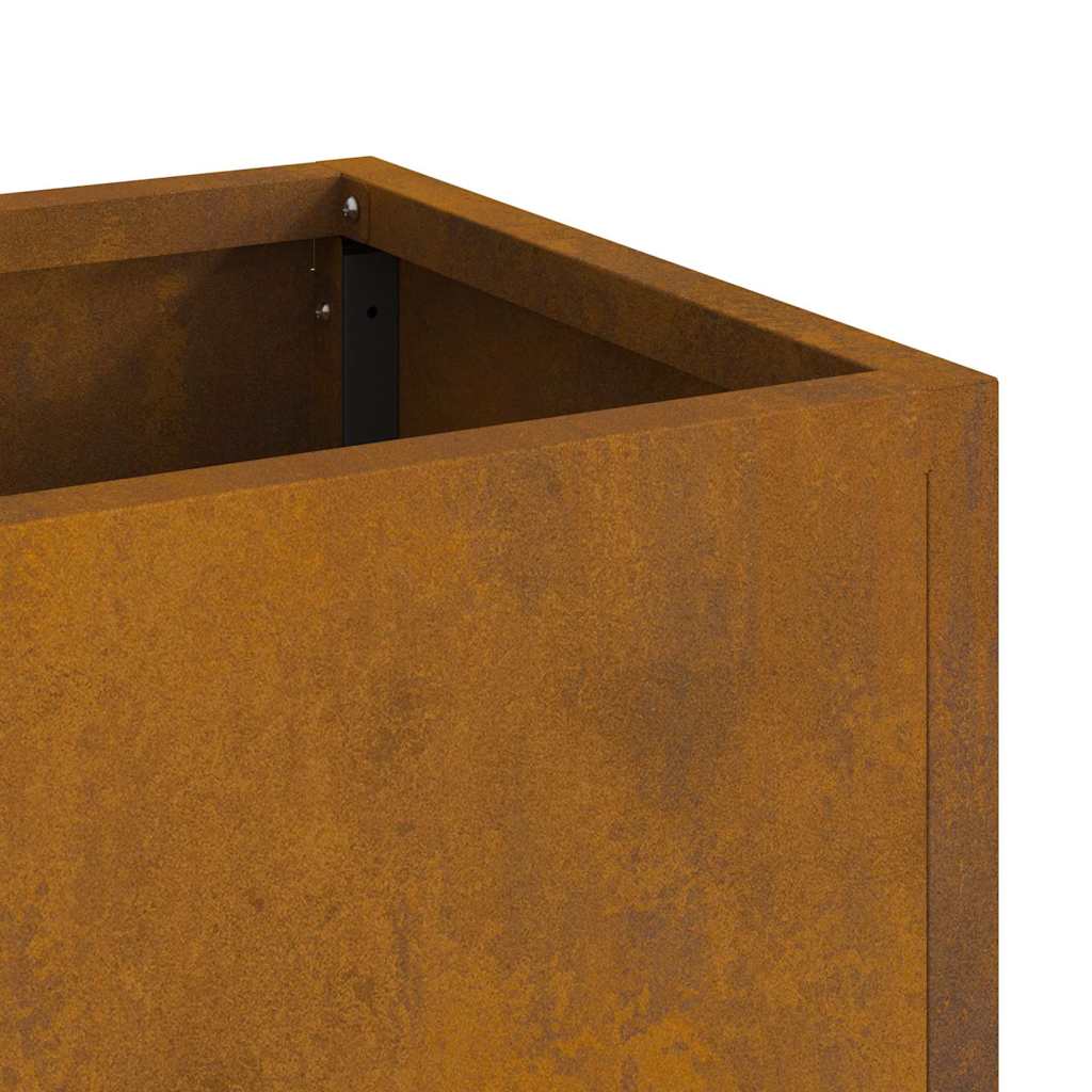 vidaXL Υψωμένη Γλάστρα Κήπου Σκ rusty 60 x 26 x 45 εκ