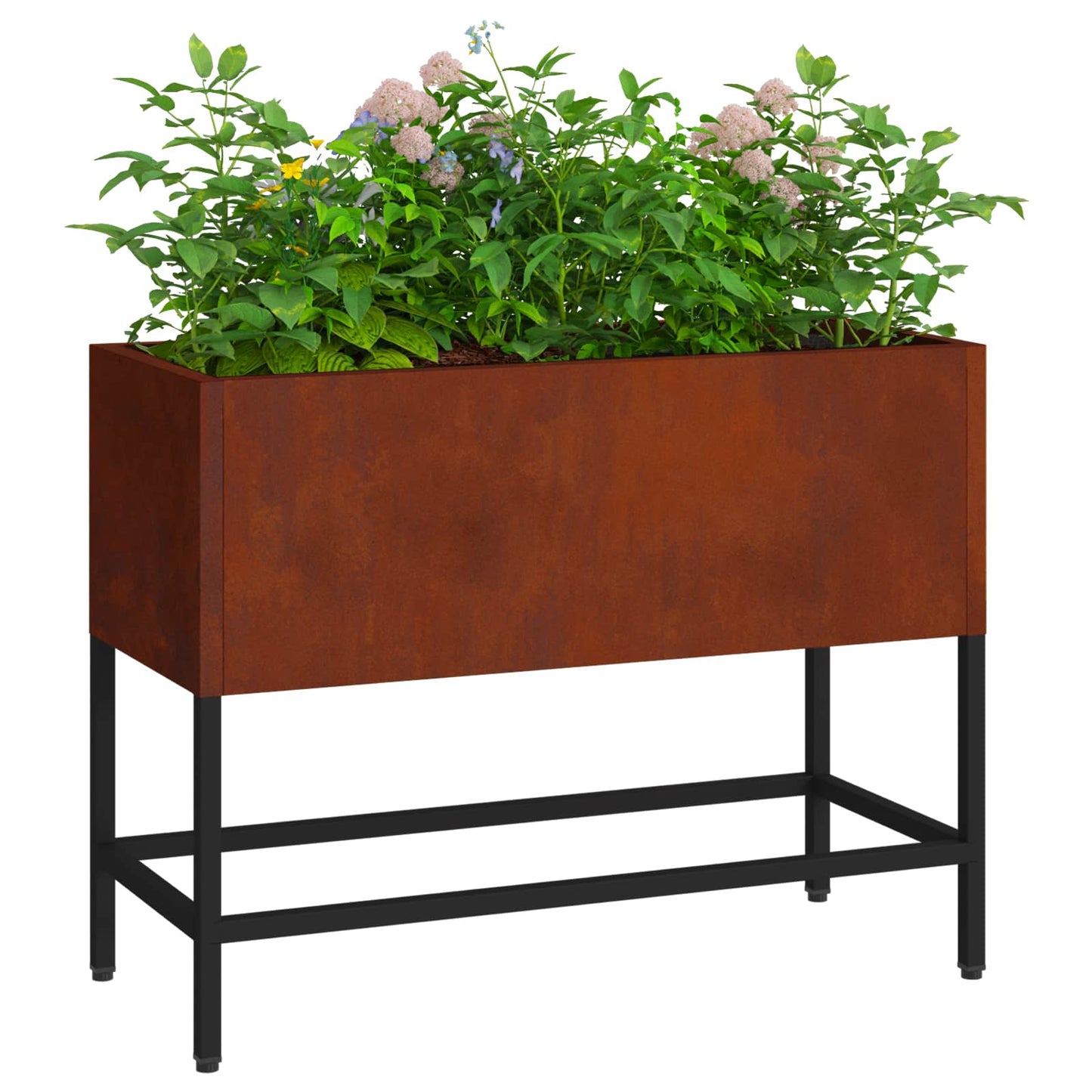 vidaXL Υψωμένη Γλάστρα Κήπου Σκ rusty 60 x 26 x 45 εκ