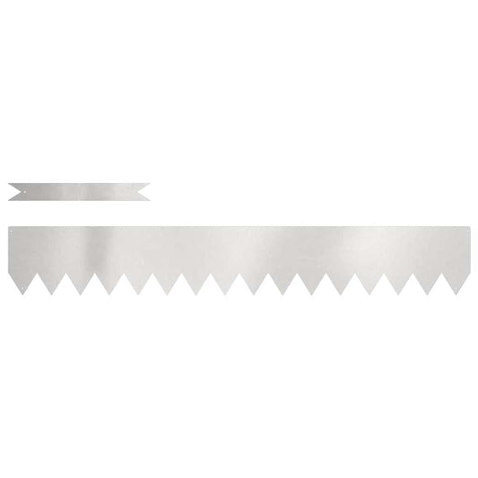 vidaXL Περίγραμμα γκαζόν 50 pcs Ασημί 100 x 0.05 x 20 εκ
