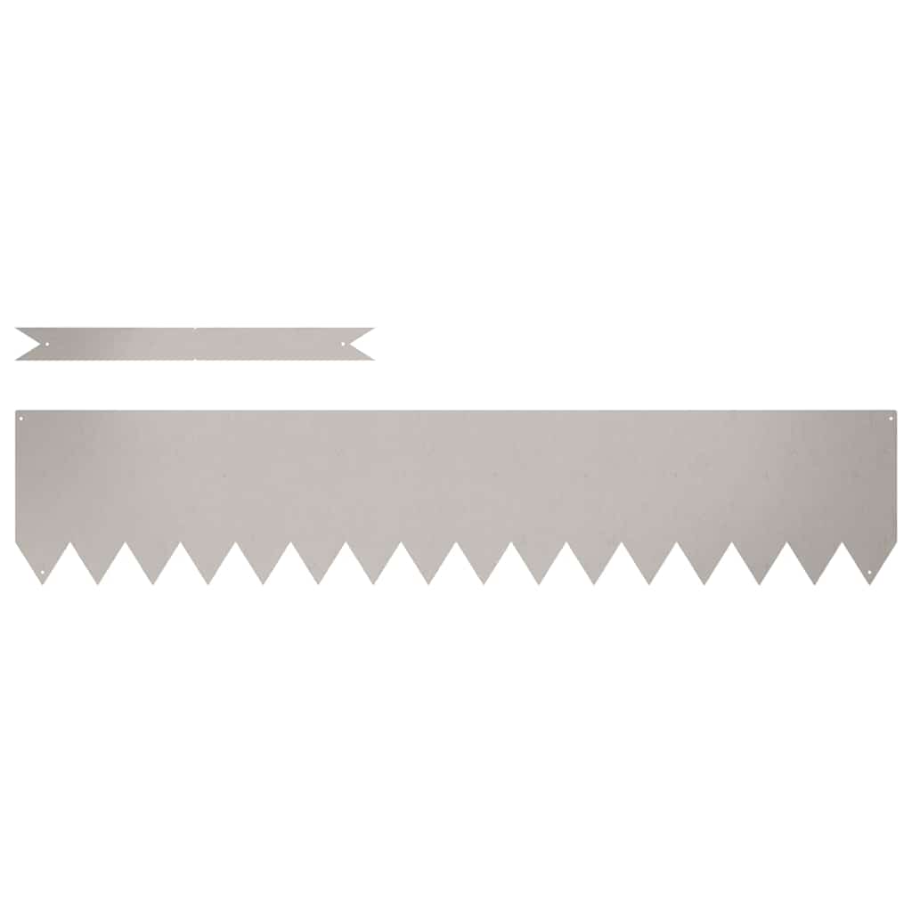 vidaXL Περιγράμματα γκαζόν 10 pcs Καφέ 100 x 0.5 x 20 εκ