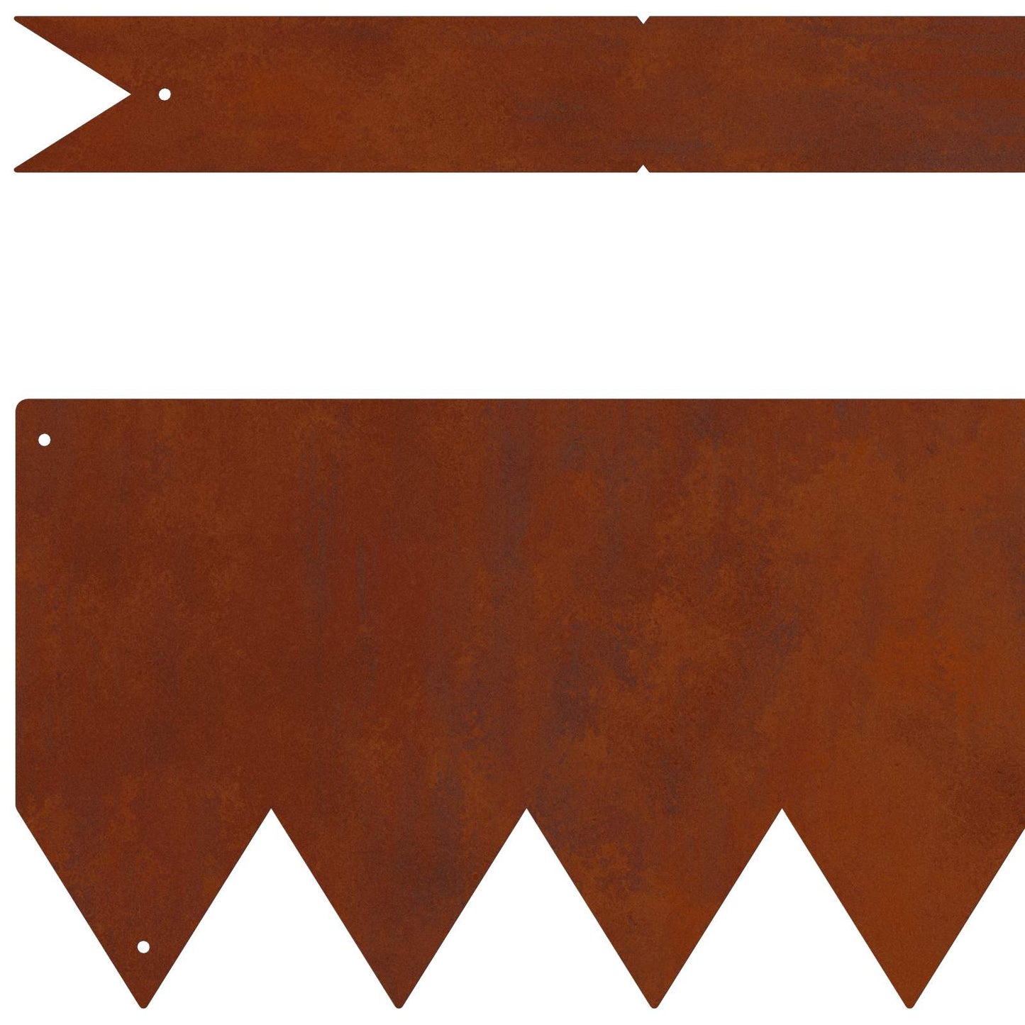 vidaXL Περίγραμμα γκαζόν 20 τμχ. 100 x 0.05 x 20 εκ Σκ rusty