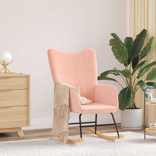 vidaXL Χαλαρωτική Πολυθρόνα Ροζ 61 x 78 x 98 εκ. ύφασμα