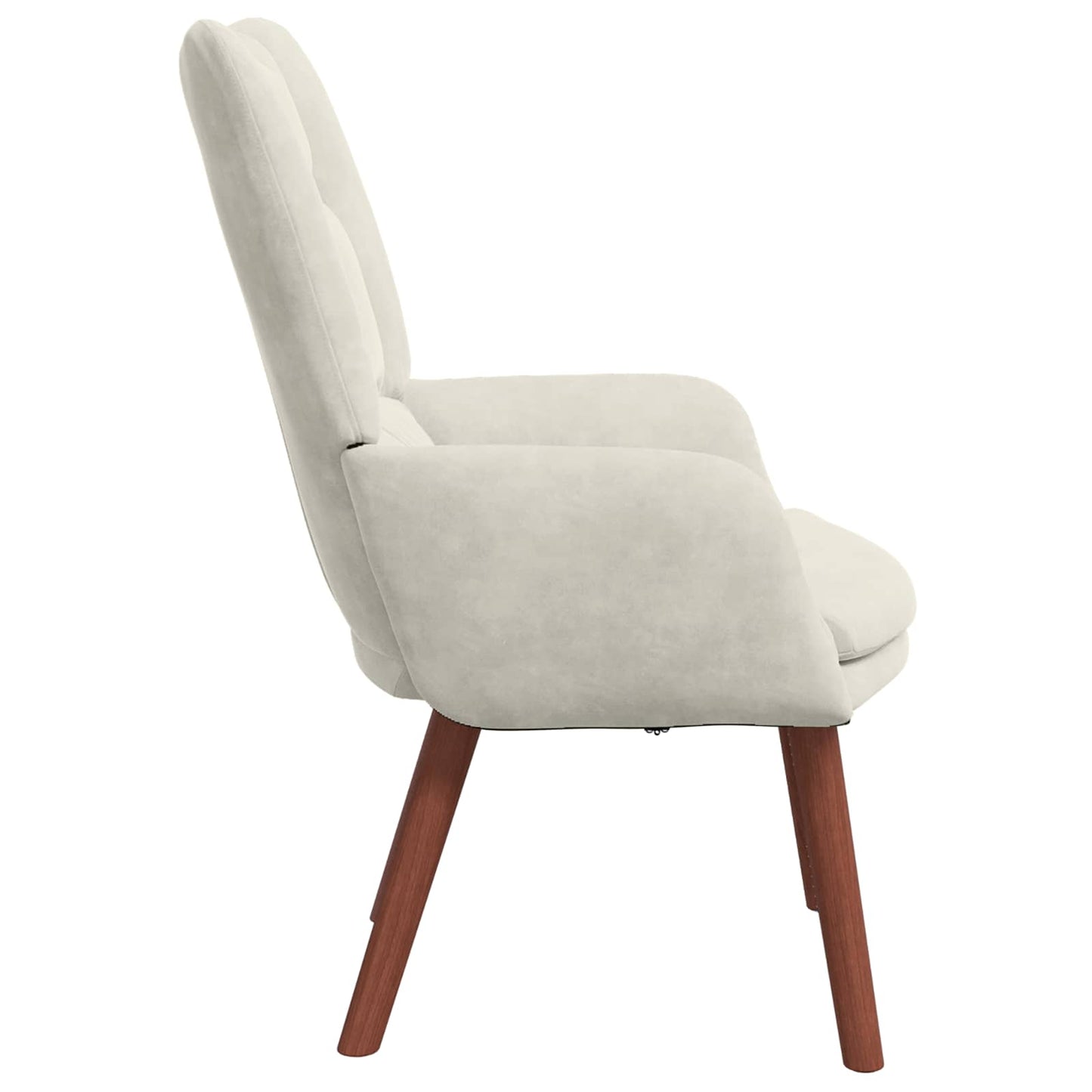 vidaXL Πολυθρόνα Κρεμ 63 x 67 x 94 εκ. Βελούδο