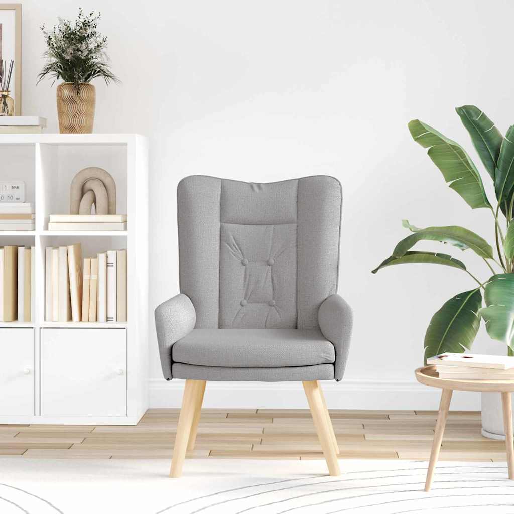 vidaXL Χαλαρωτική Πολυθρόνα Σκούρο γκρι 63 x 67 x 94 εκ. ύφασμα