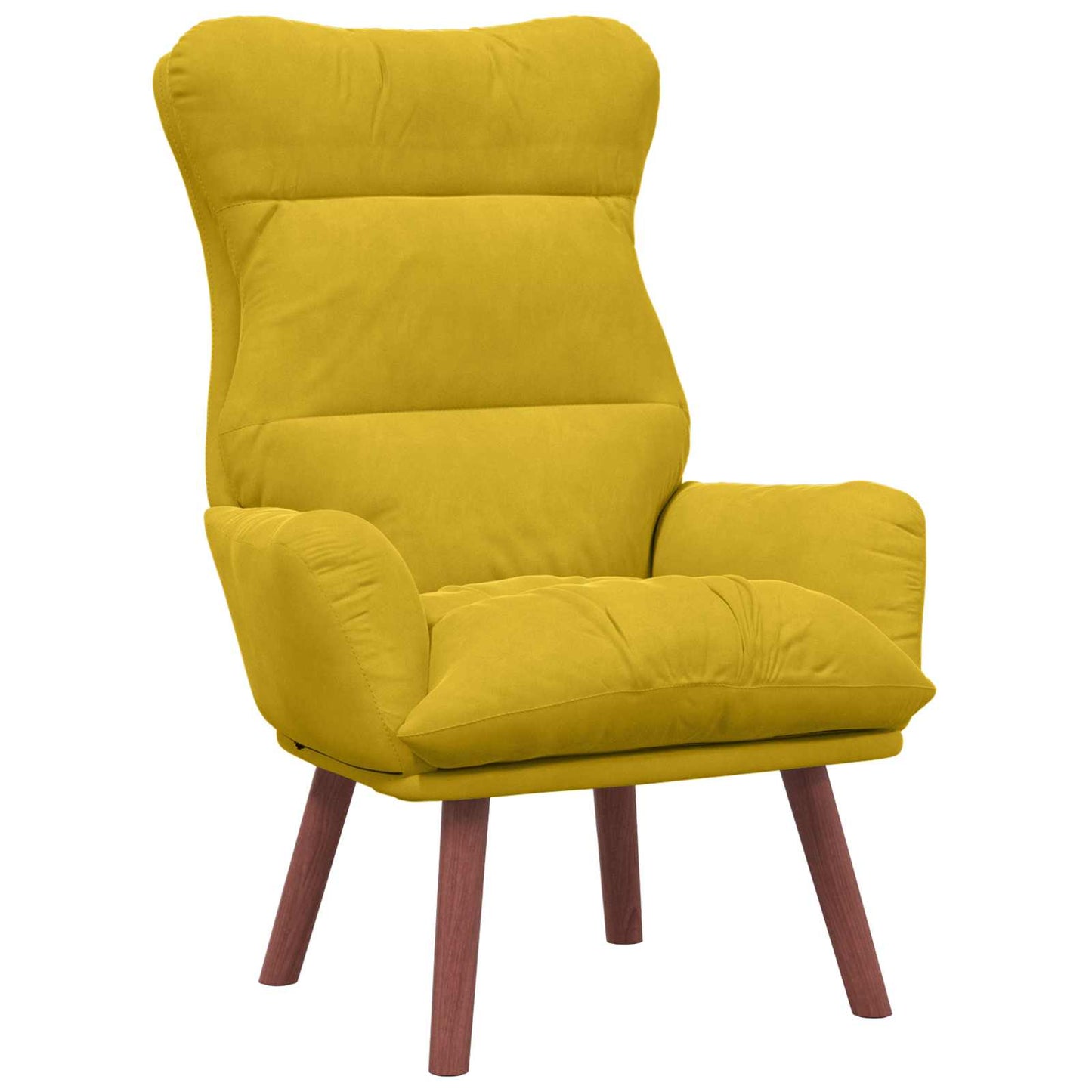 vidaXL Πολυθρόνα Κίτρινο 69 x 74 x 93 εκ. Βελούδο