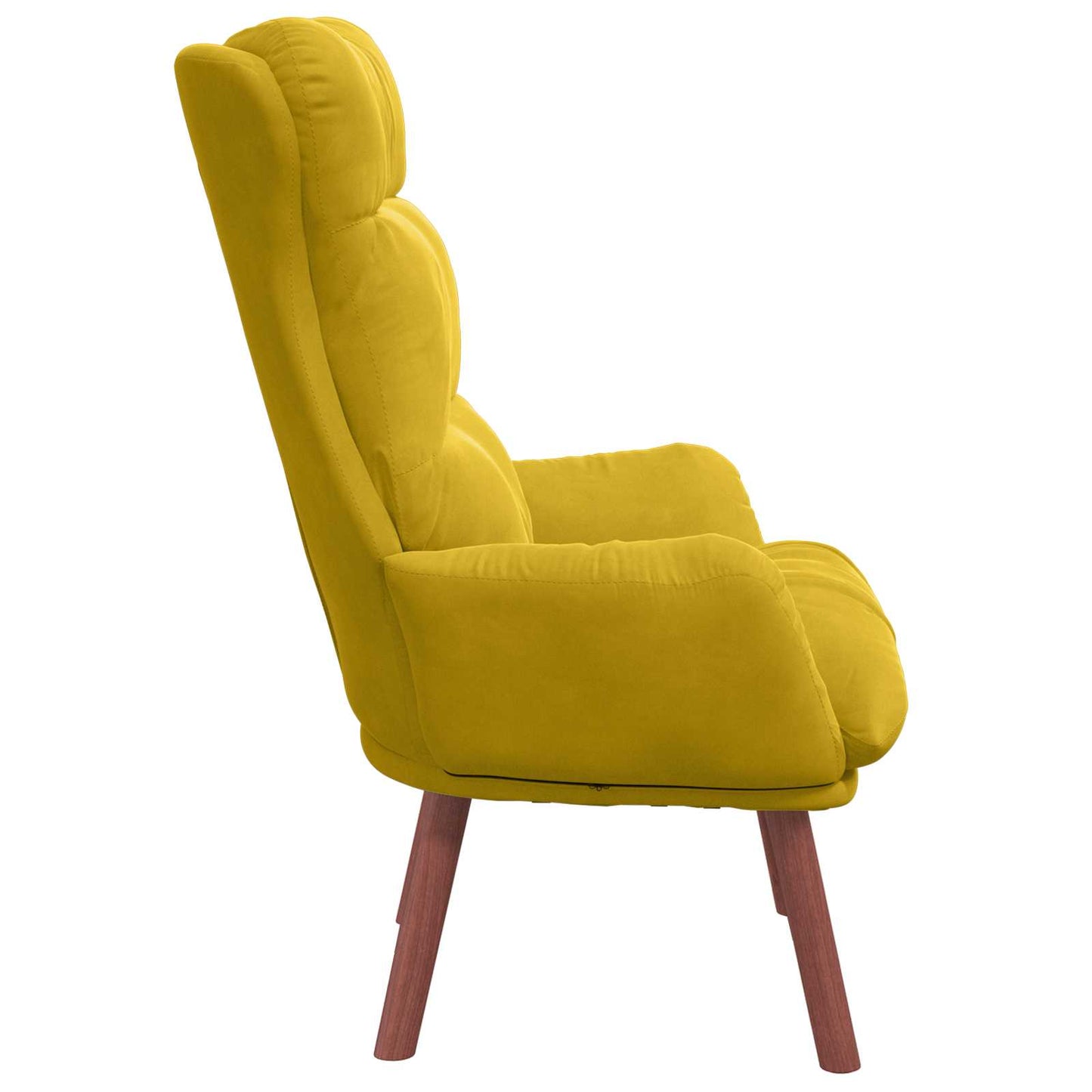 vidaXL Πολυθρόνα Κίτρινο 69 x 74 x 93 εκ. Βελούδο