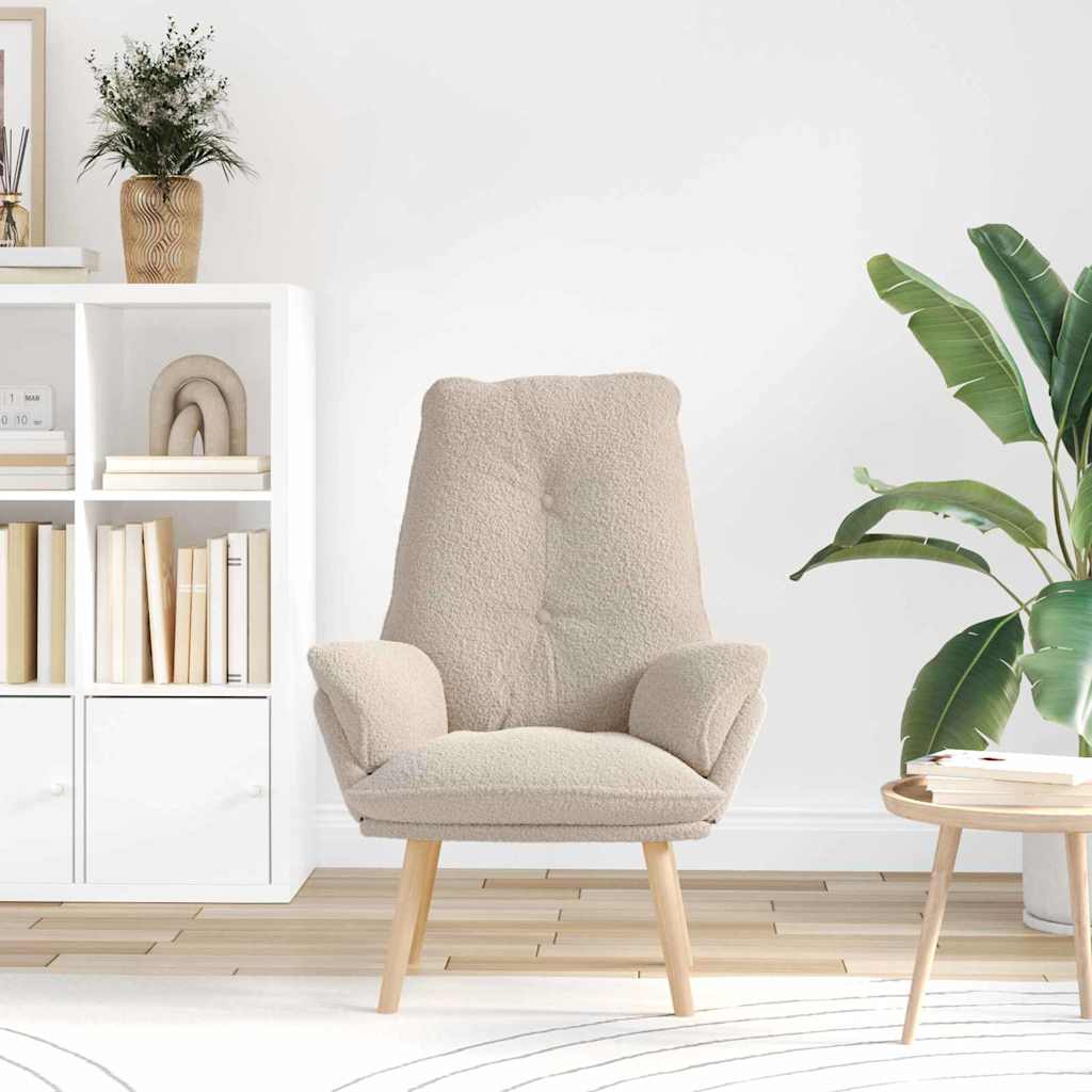 vidaXL Χαλαρωτική Πολυθρόνα Ανοιχτό γκρι 69 x 74 x 93 εκ. ύφασμα