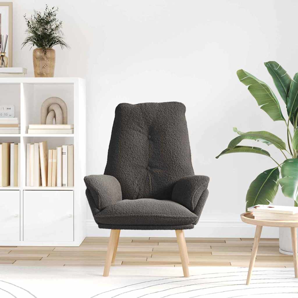 vidaXL Χαλαρωτική Πολυθρόνα Σκούρο γκρι 69 x 74 x 93 εκ. ύφασμα