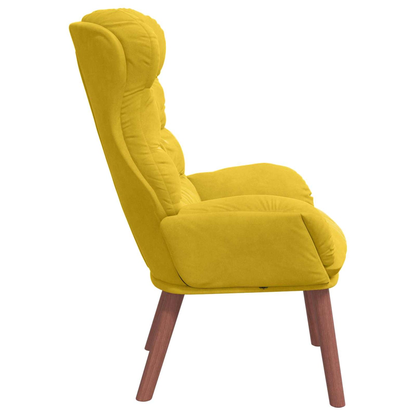 vidaXL Πολυθρόνα Κίτρινο 69 x 74 x 93 εκ. Βελούδο