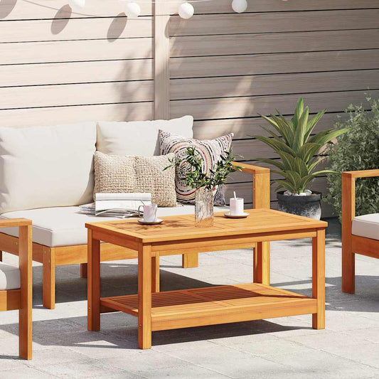 vidaXL Τραπέζι καφέ 90x50x45 εκ Μασίφ ξύλο ακακίας