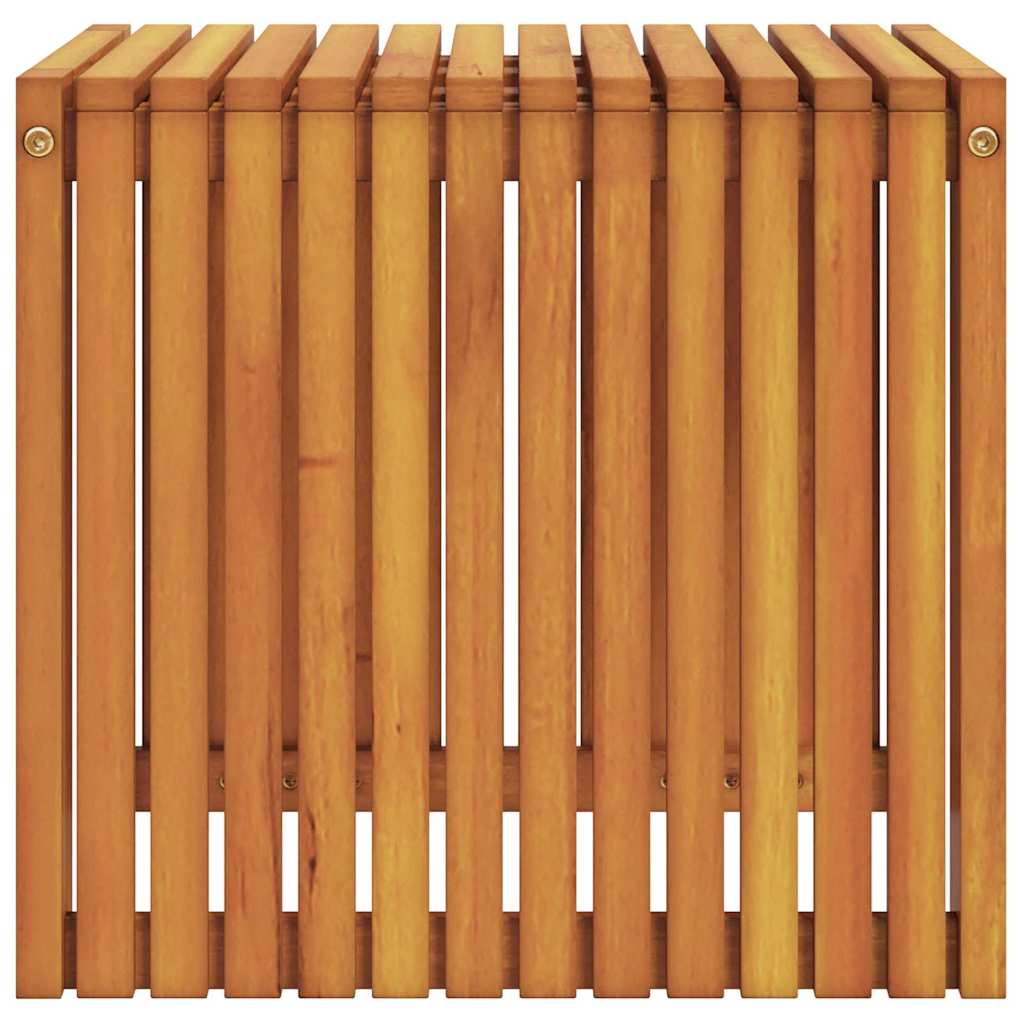 vidaXL Τραπεζάκι Πλευράς Φυσικό Λάδι 43 x 36 x 40 εκ Στερεό Ξύλο Τίκ