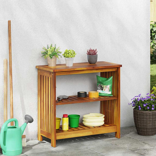 vidaXL Ντουλάπι Κήπου Καστανό 75 x 35 x 70εκ Καμπούντα ξύλο ακακίας