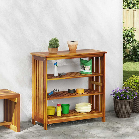 vidaXL Ντουλάπι Κήπου Καστανό 75 x 35 x 70εκ Καμπούντα ξύλο ακακίας
