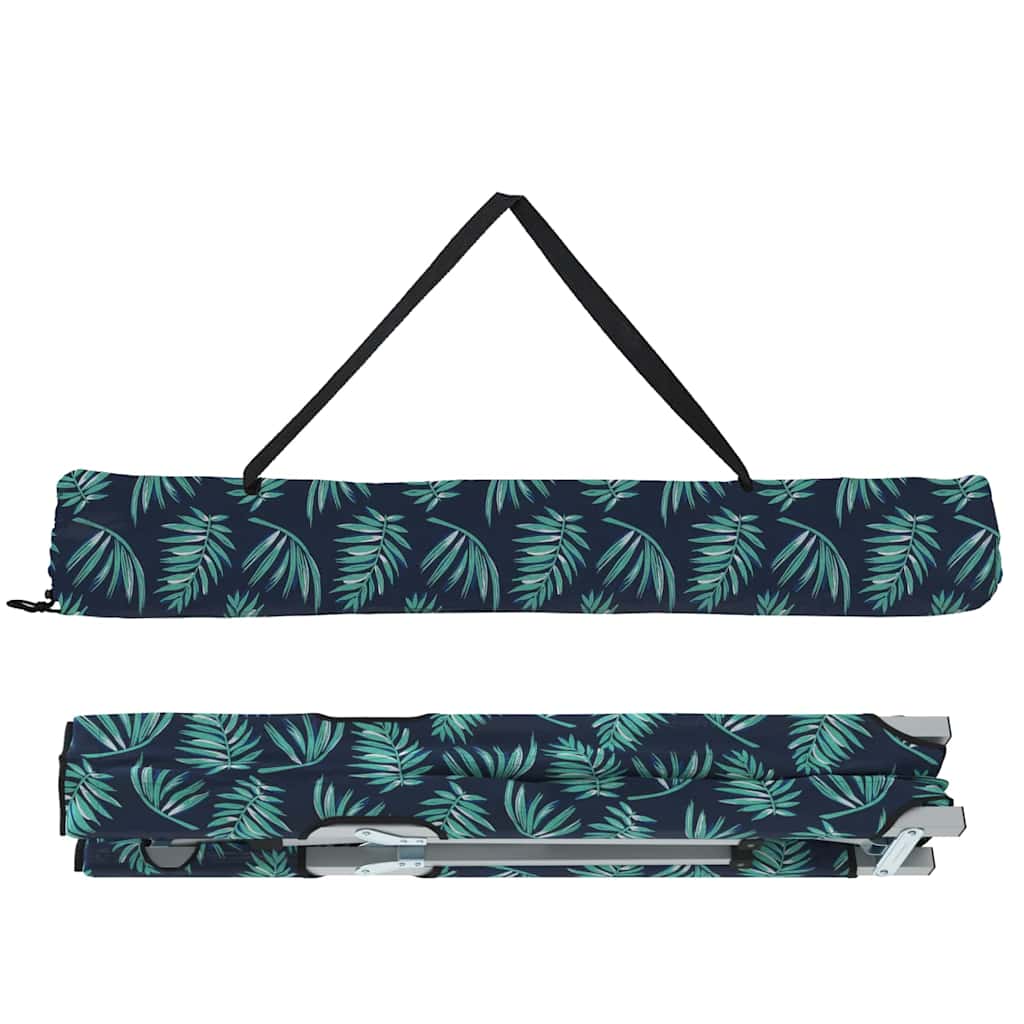 vidaXL Αναδιπλούμενο Κρεβάτι Κάμπινγκ 2 pcs Μοτίβο φύλλων