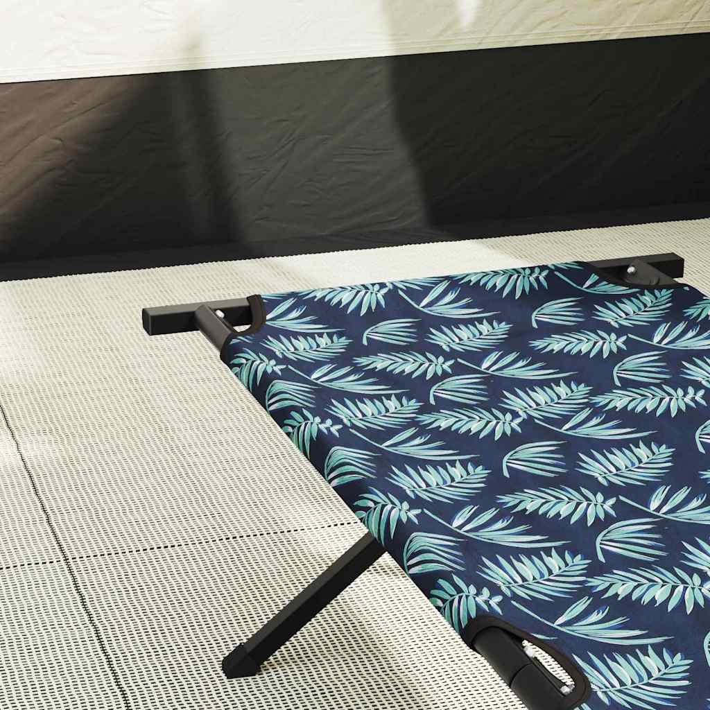 vidaXL Αναδιπλούμενο Κρεβάτι Κάμπινγκ 2 pcs Μοτίβο φύλλων