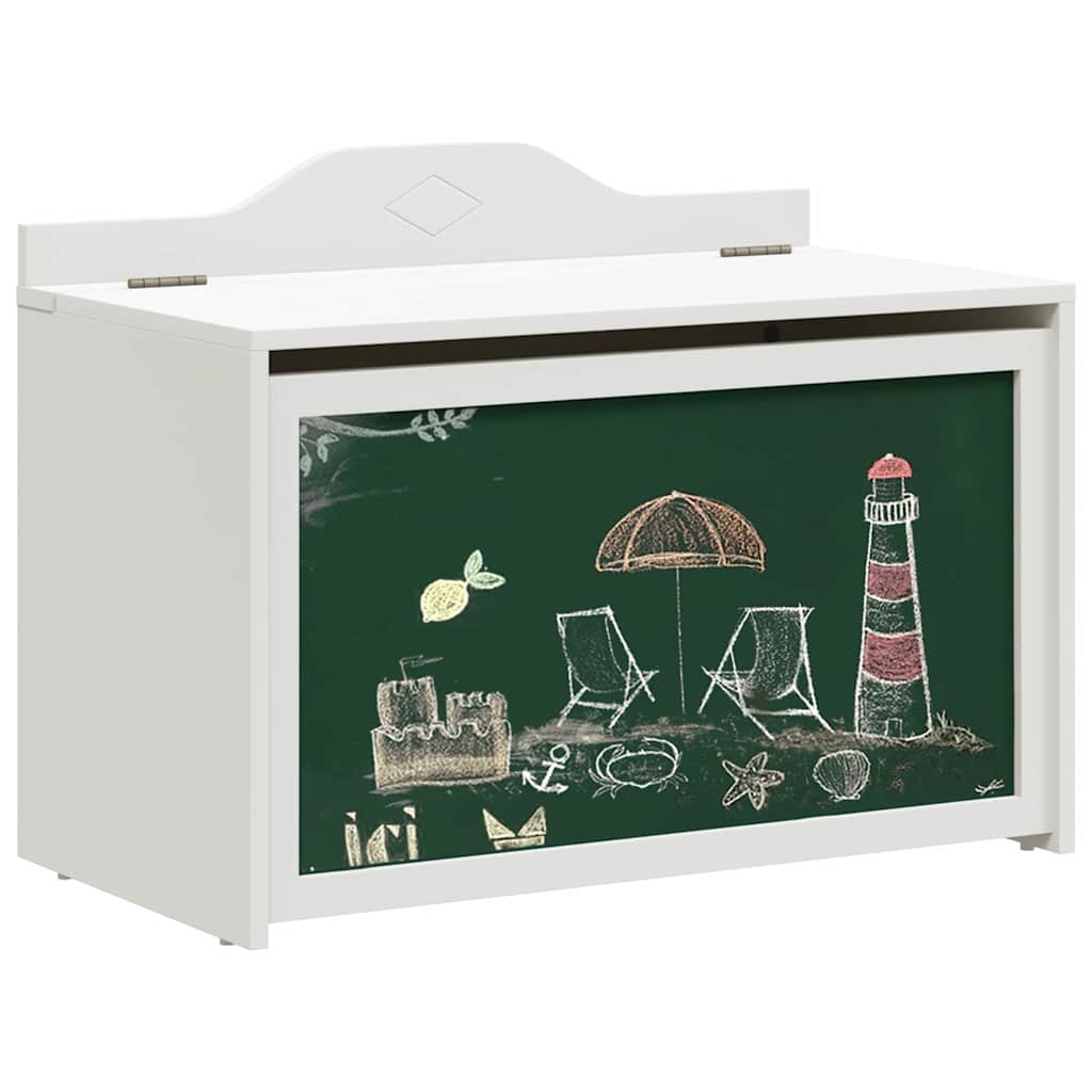 vidaXL Κουτί Παιχνιδιών Λευκό 73 x 33 x 55 εκ. Επεξεργασμένο ξύλο