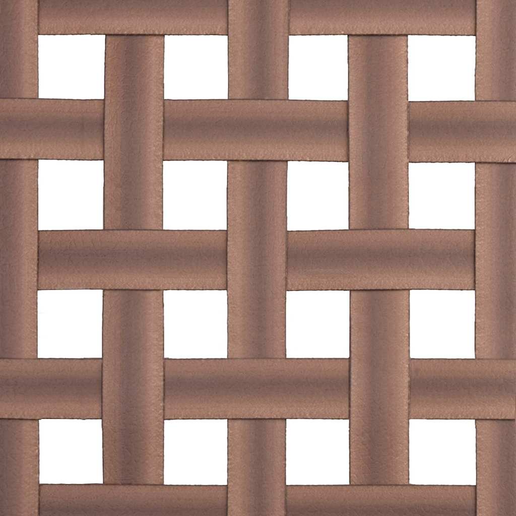 vidaXL Σετ Καφέ Εξωτερικού Χώρου 4 Τεμαχίων σε καφέ ρατάν και ατσάλι