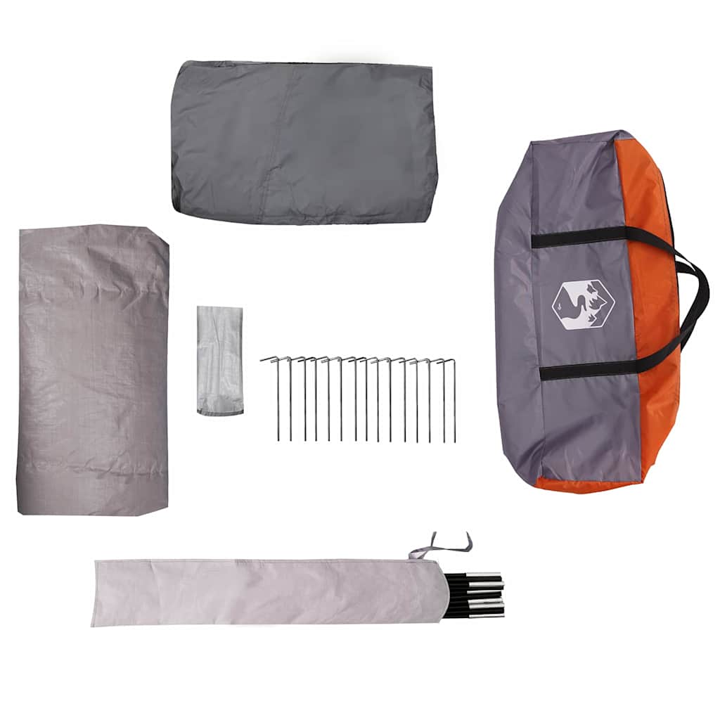 vidaXL Θόλος Τέντα με στέγη Γκρι και Πορτοκαλί 500 x 314 x 206 εκ