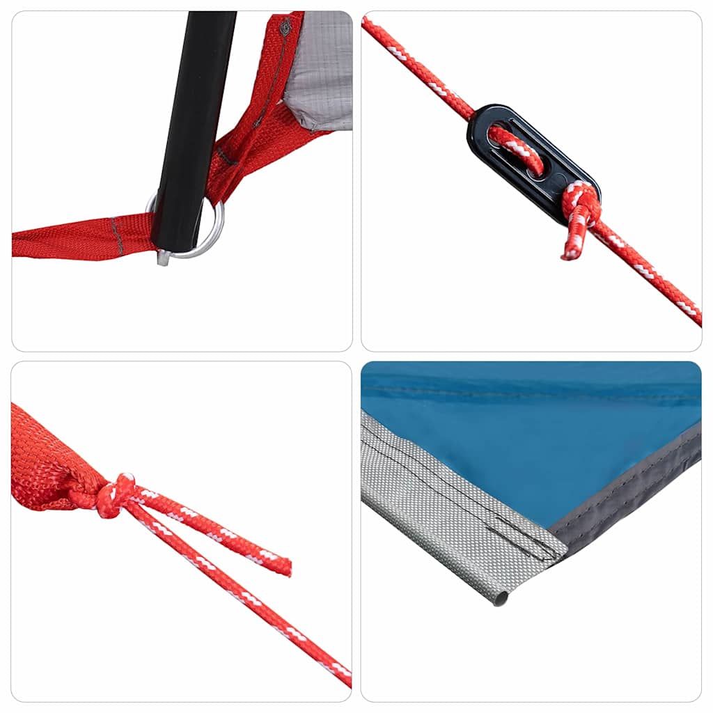 vidaXL Σκηνή Tailgate για Καραβάνι Ορθογώνιος Μπλε 352 x 250 x 240 εκ