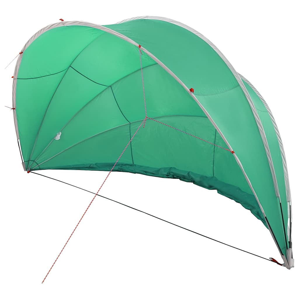 vidaXL Θόλος πισίνας Πράσινο 500 x 500 x 236 εκ.