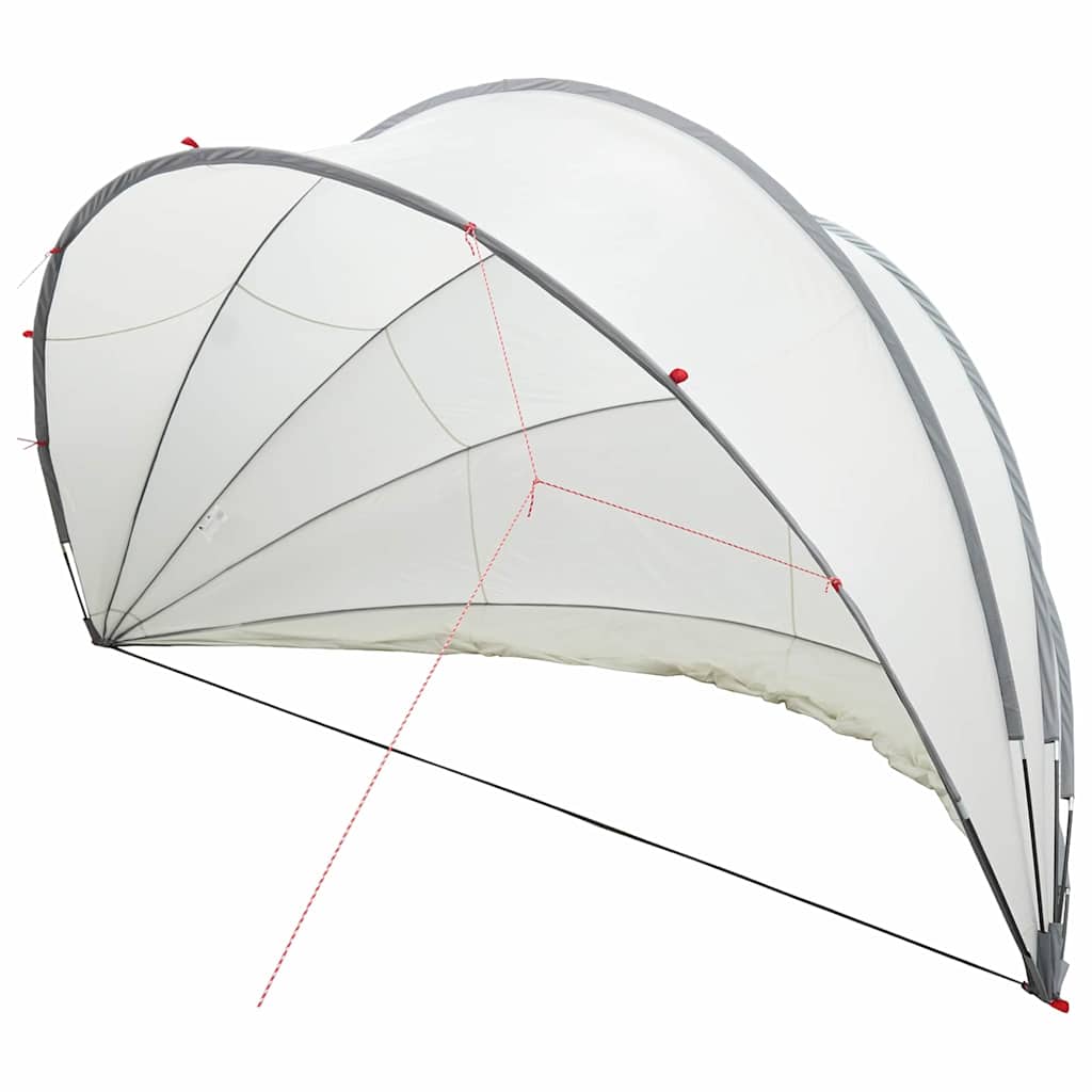 vidaXL Θόλος πισίνας Γκρι και Πορτοκαλί 500 x 500 x 236 εκ.