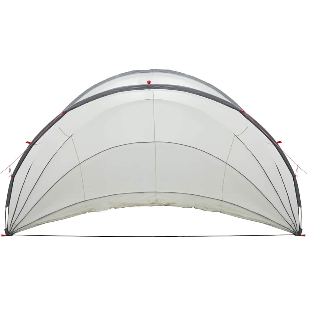 vidaXL Θόλος πισίνας Γκρι και Πορτοκαλί 500 x 500 x 236 εκ.