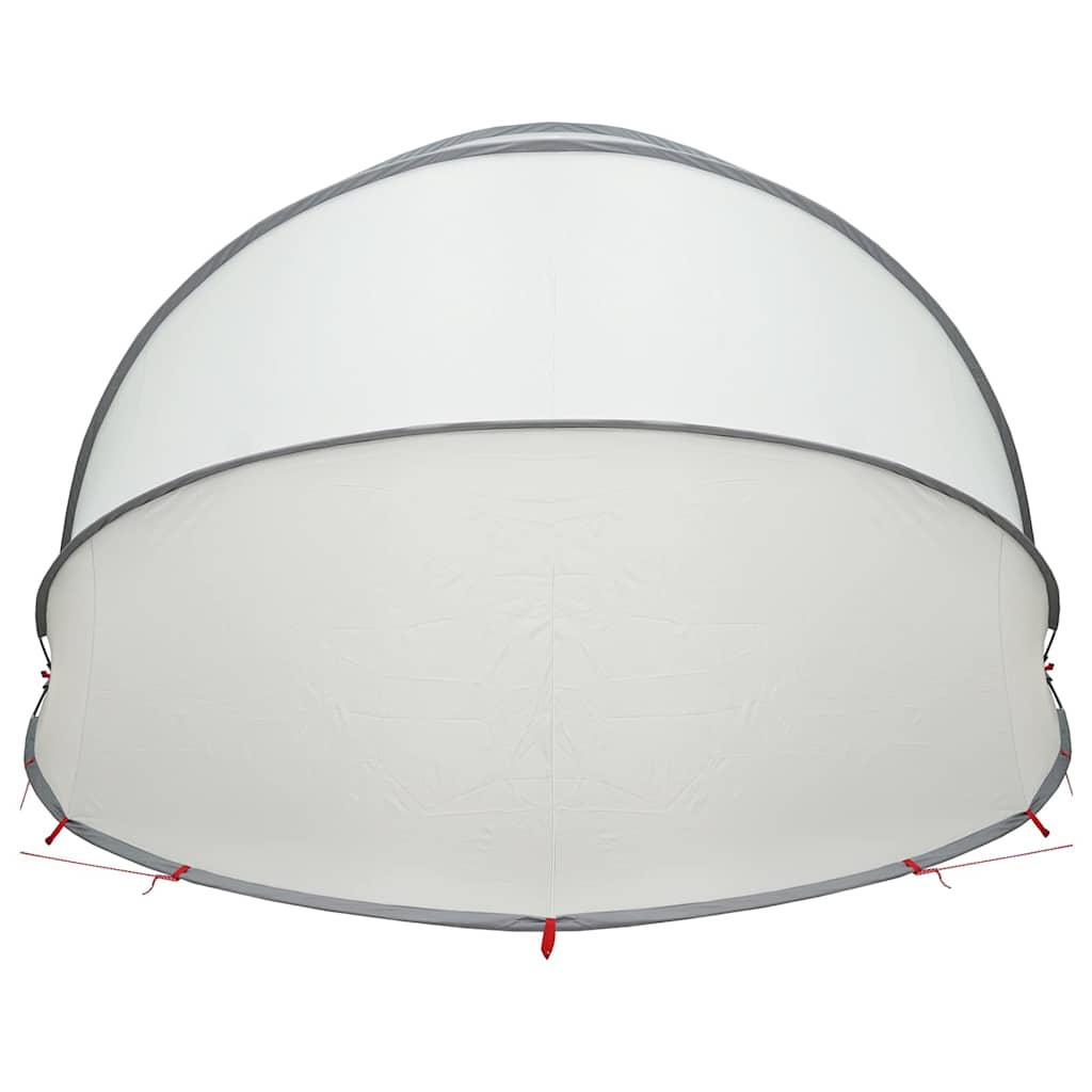 vidaXL Θόλος πισίνας Γκρι και Πορτοκαλί 500 x 500 x 236 εκ.