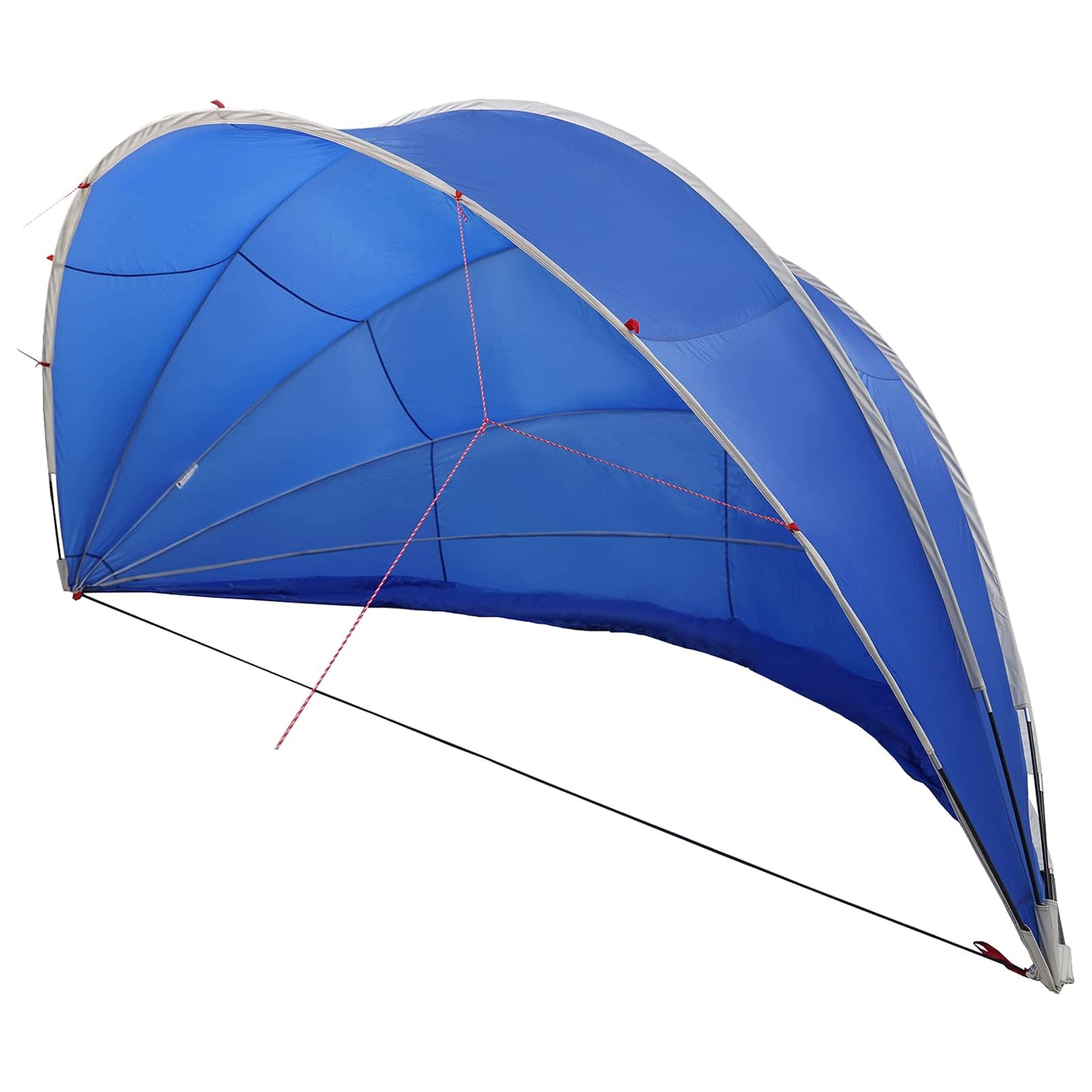 vidaXL Θόλος πισίνας Πράσινο 592 x 590 x 275 εκ.
