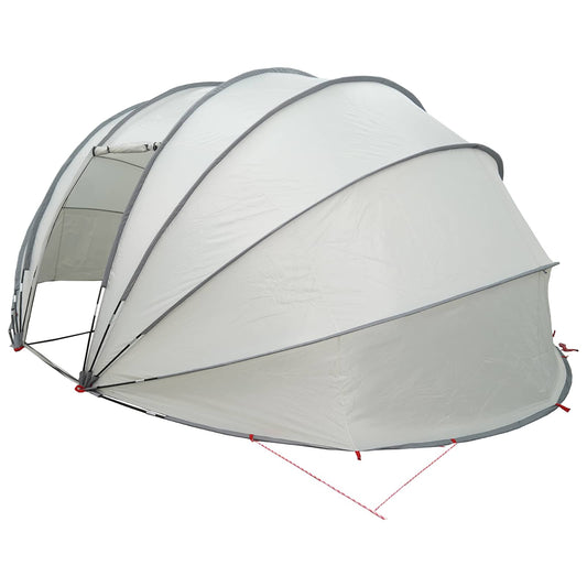 vidaXL Σκηνή πισίνας τύπου θόλου Γκρι 538 x 440 x 204 εκ.