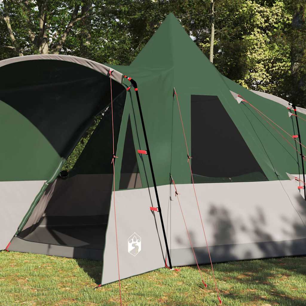 vidaXL Σκηνίτσα Teepee με στέγη Πράσινο 720 x 465 x 295 εκ