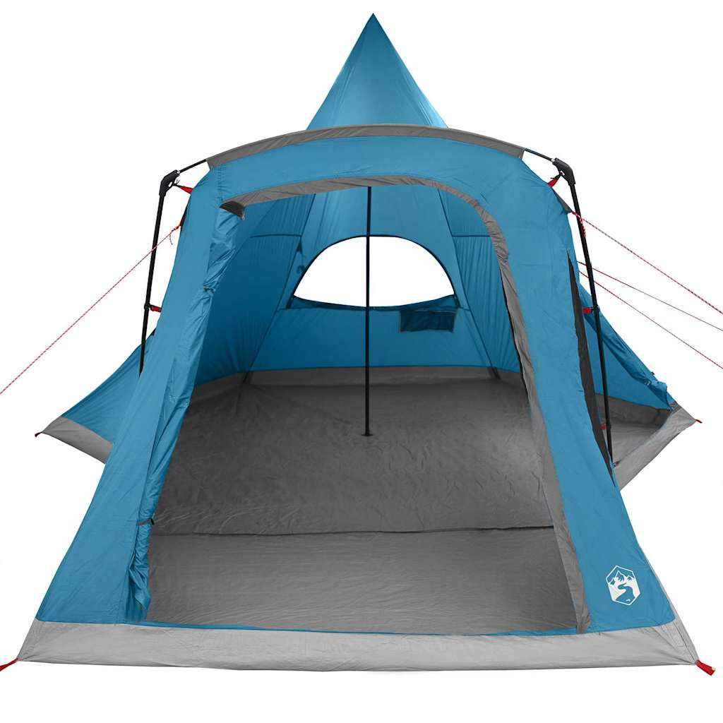 vidaXL Σκηνίτσα Teepee με στέγη με αποθήκευση Μπλε 545 x 450 x 295 εκ